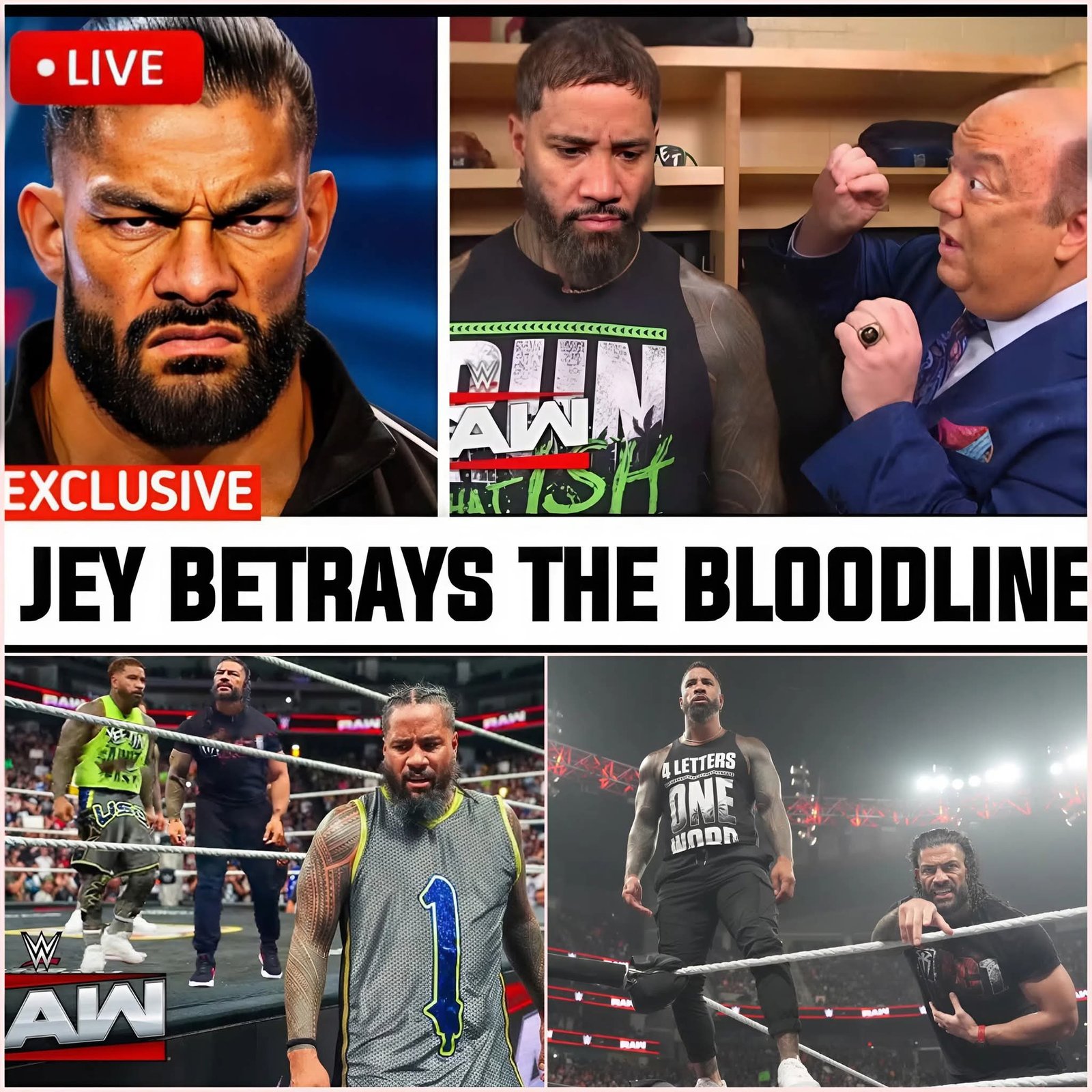 Jey Uso Betrays The Bloodline — Backstage Chaos Erupts on WWE Raw