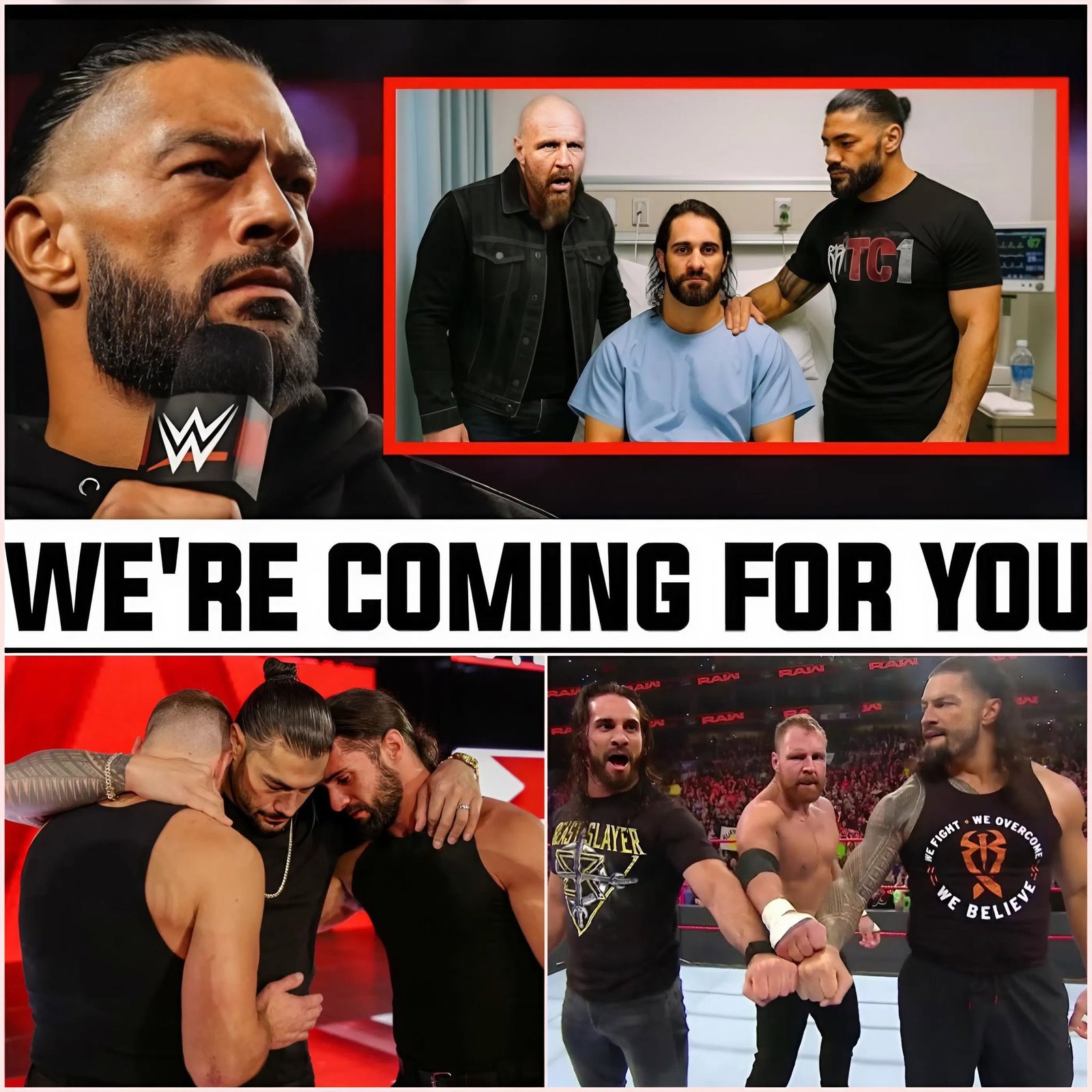 MINS AGO! Dean Ambrose and Roman Reigns Pay Emotional Visit to Seth Rollins in Hospital Amid Fatal Injury 😱😭