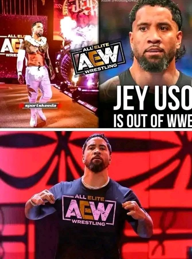“Jey Uso Shocks the Wrestling World: From WWE Frustration to a Stunning AEW Debut?”