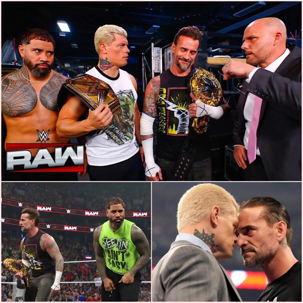 Cody Rhodes, CM Punk, and Jey Uso Ready for WAR GAMES Backstage at RAW! 😱🔥