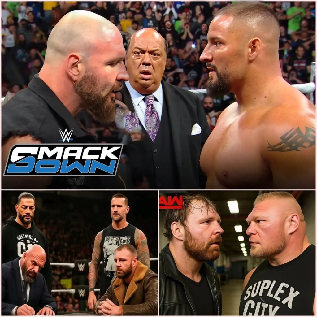 Jon Moxley RETURNS and Confronts Bron Breakker on WWE SmackDown 😱🔥