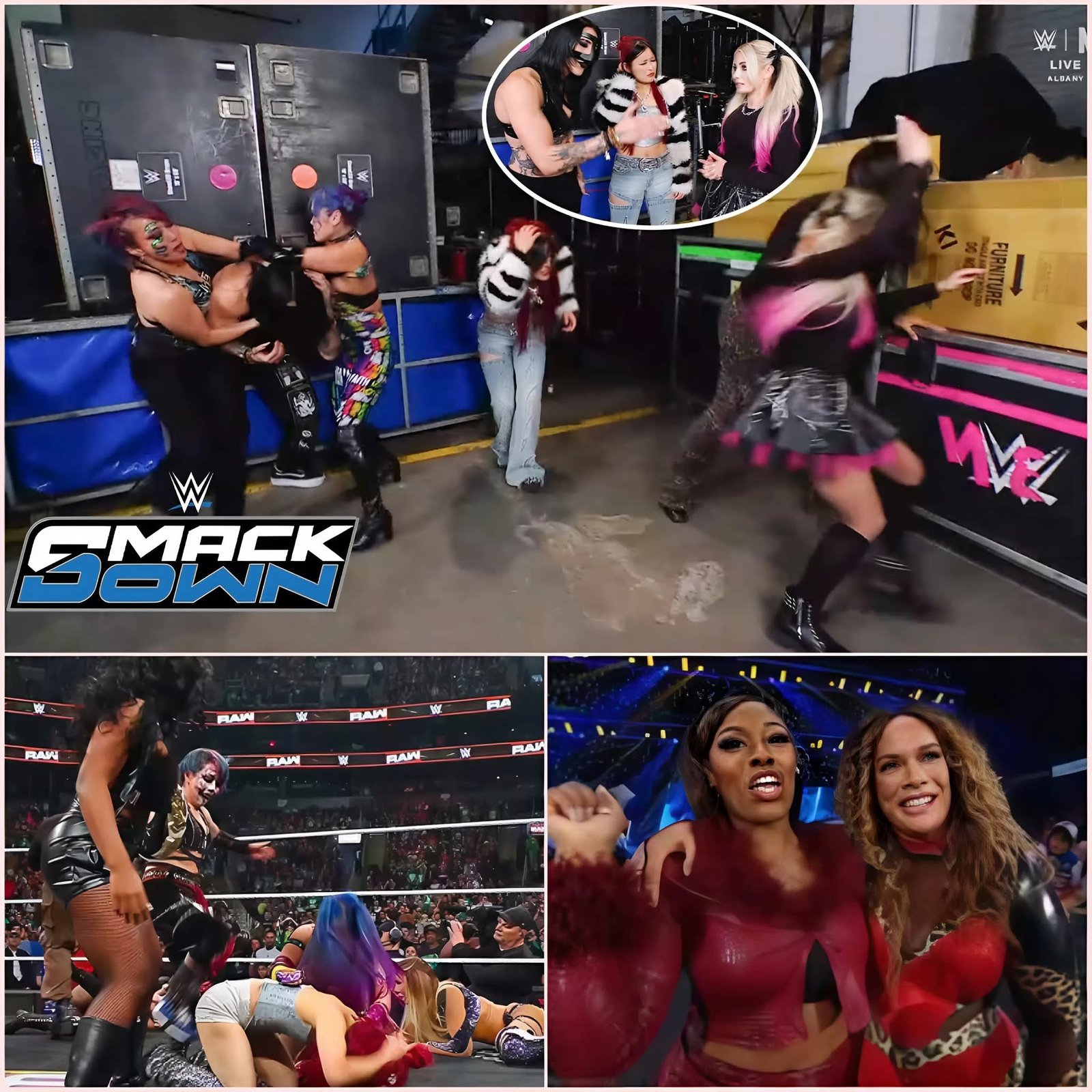 Nia, Asuka, Kairi & Lash Ambush Rhea, IYO & Alexa Bliss on WWE SmackDown