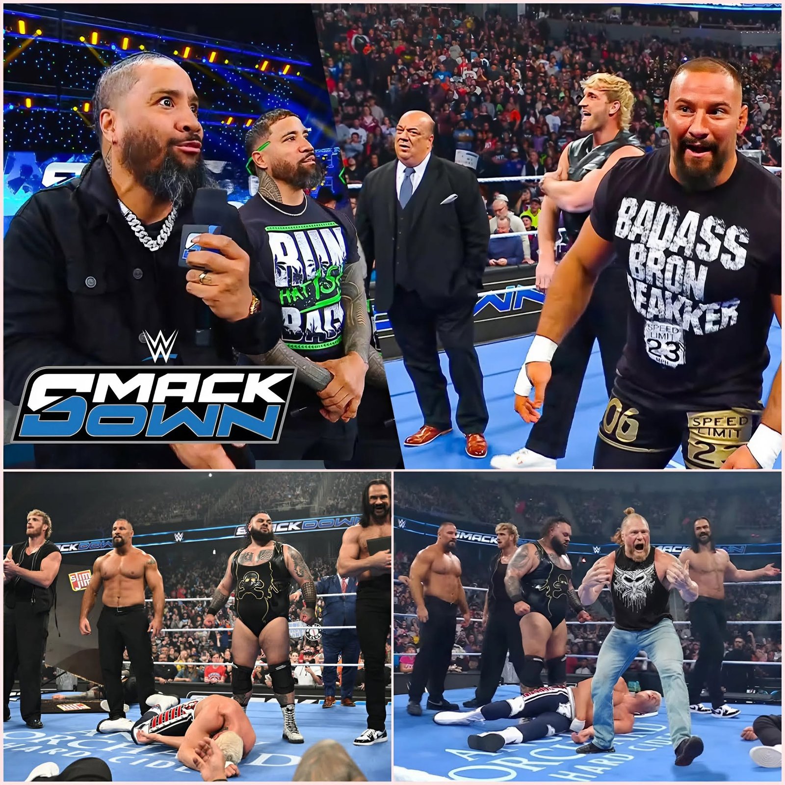 The Usos SHUT DOWN Logan Paul and Vision on WWE SmackDown! 😱🔥