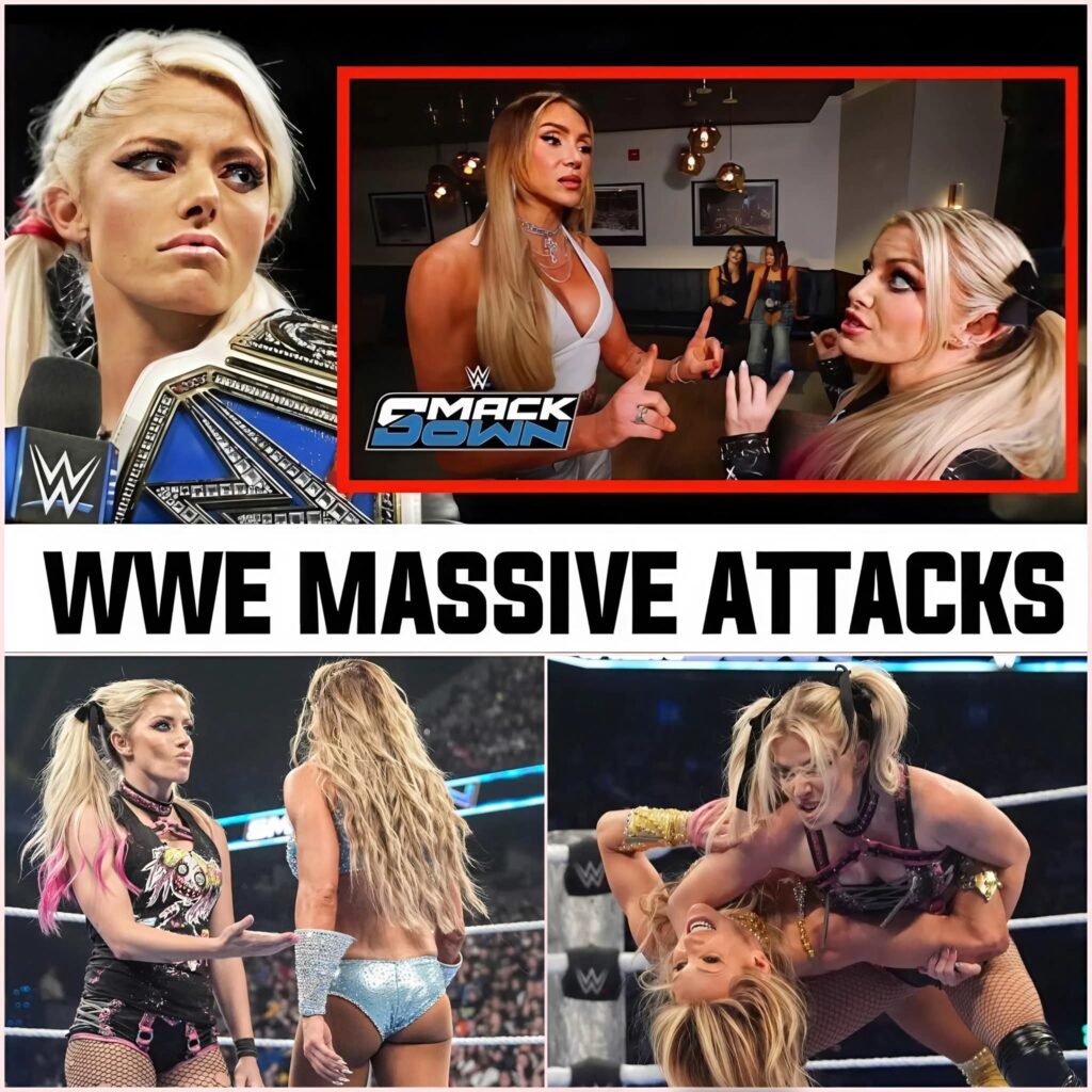 ALEXA BLISS BRUTALLY AMBUSHES CHARLOTTE FLAIR ON WWE SMACKDOWN — SHOCKING ATTACK STUNS THE WWE UNIVERSE! 😱🔥