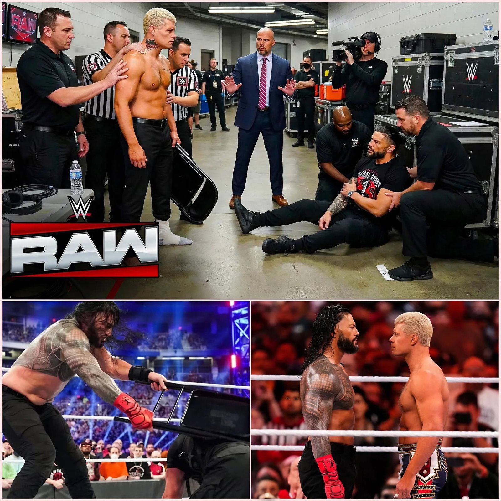 Cody Rhodes ATTACKS Roman Reigns With Steel Chair Backstage at WWE Raw! 😱🔥