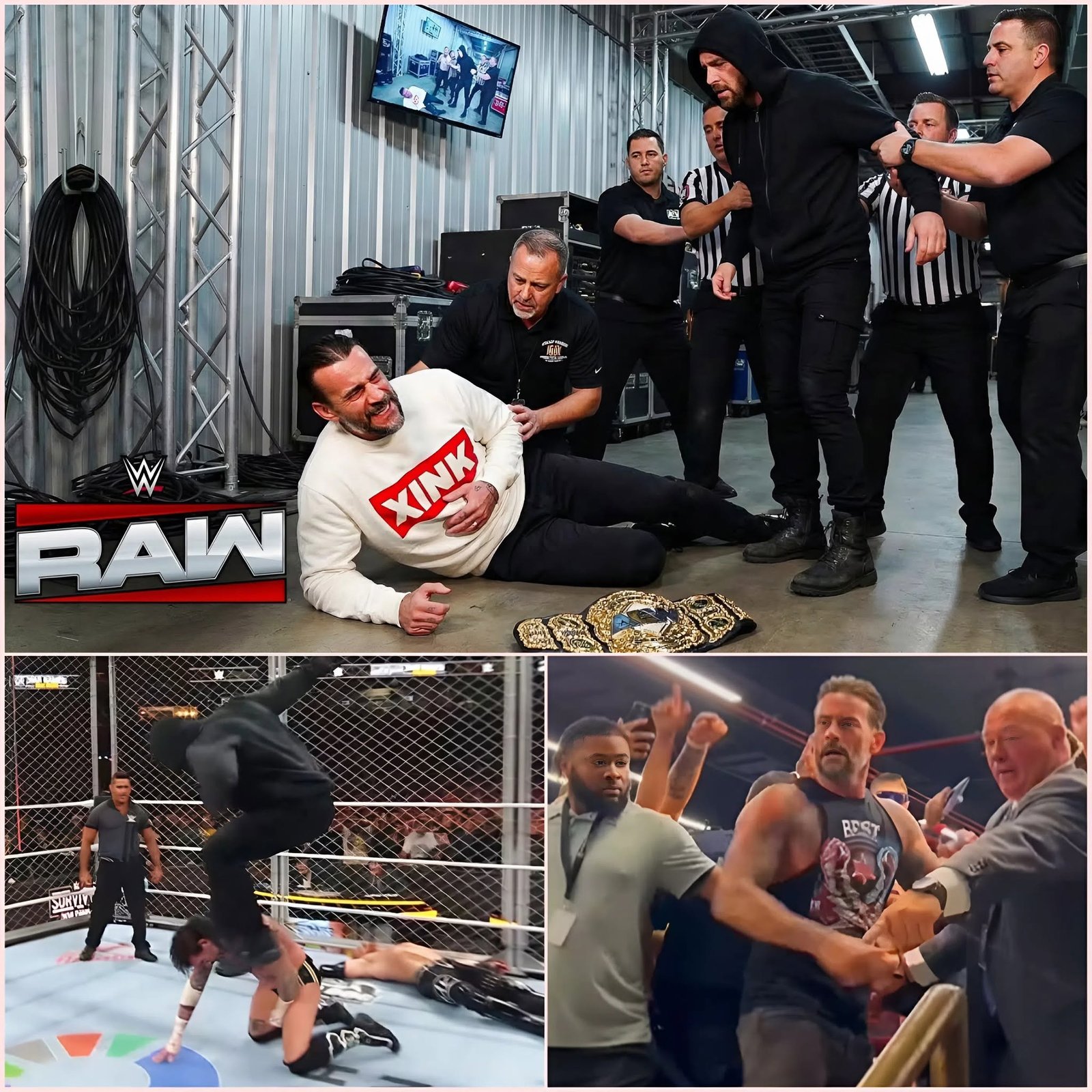 Mystery Man ATTACKS AGAIN: CM Punk Ambushed Backstage at WWE Raw š±š„