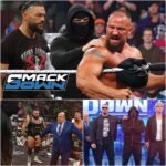 BREAKING NEWS 💥 Chaos Erupts on SmackDown as Mystery Man and Roman Reigns Brutally Attack Bron Breakker! 😰