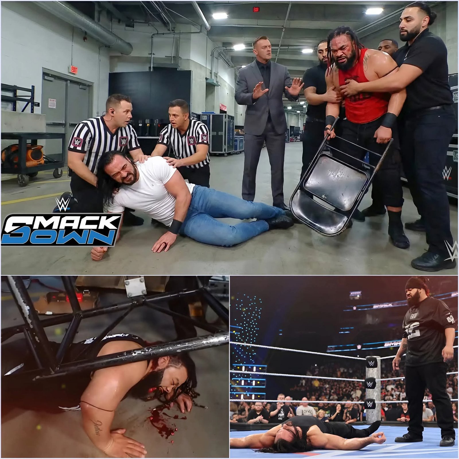 Jacob Fatu RETURNS & Launches BRUTAL ATTACK On Drew McIntyre Backstage at WWE SmackDown 😱🔥
