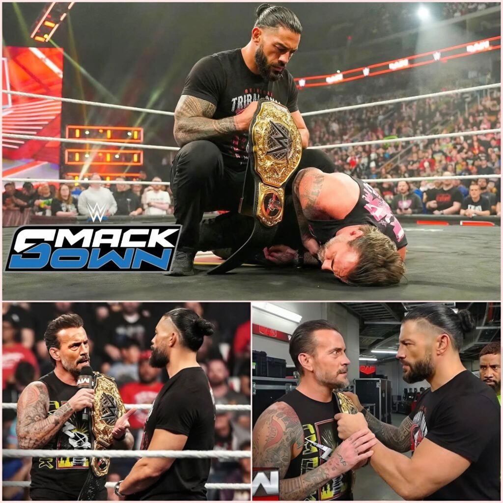Roman Reigns ATTACKS CM Punk And Challenges Him For The World Heavyweight Title On WWE SmackDown! 😱🔥