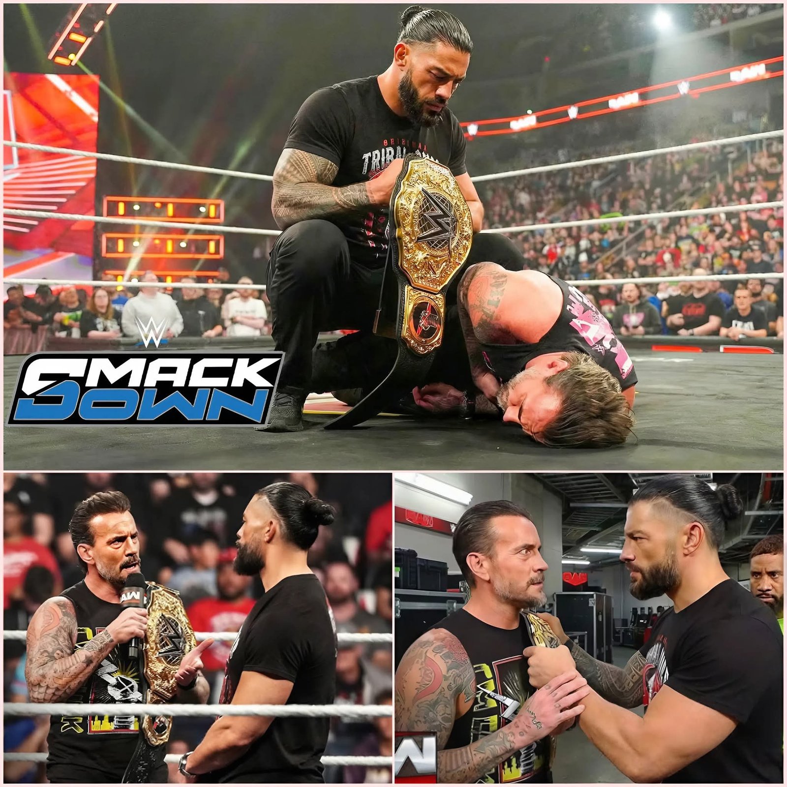 Roman Reigns ATTACKS CM Punk And Challenges Him For The World Heavyweight Title On WWE SmackDown! 😱🔥
