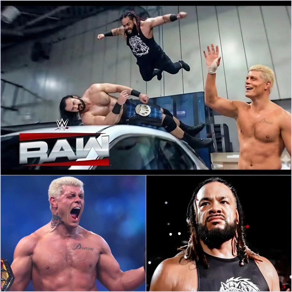 Jacob Fatu RETURNS and Helps Cody Rhodes DESTROY Drew McIntyre Backstage at WWE RAW 😭🔥