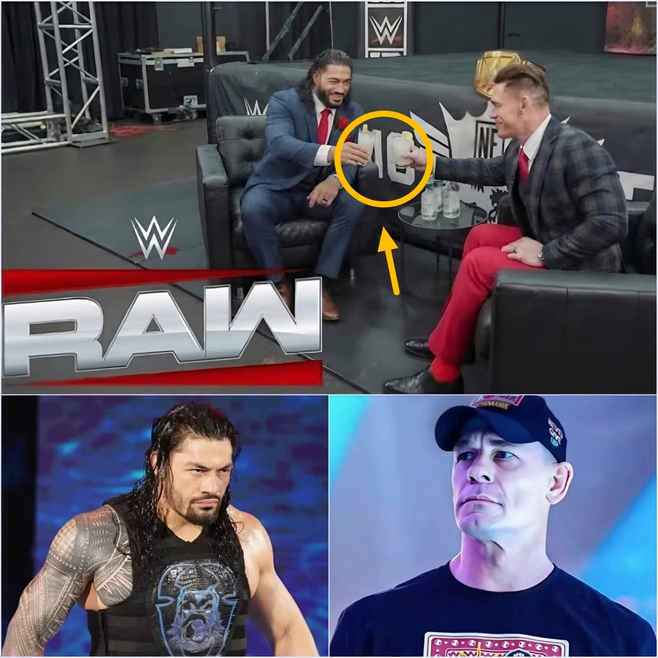 Roman Reigns and John Cena’s Emotional Meeting at WWE RAW: A Moment That Shook the WWE Universe