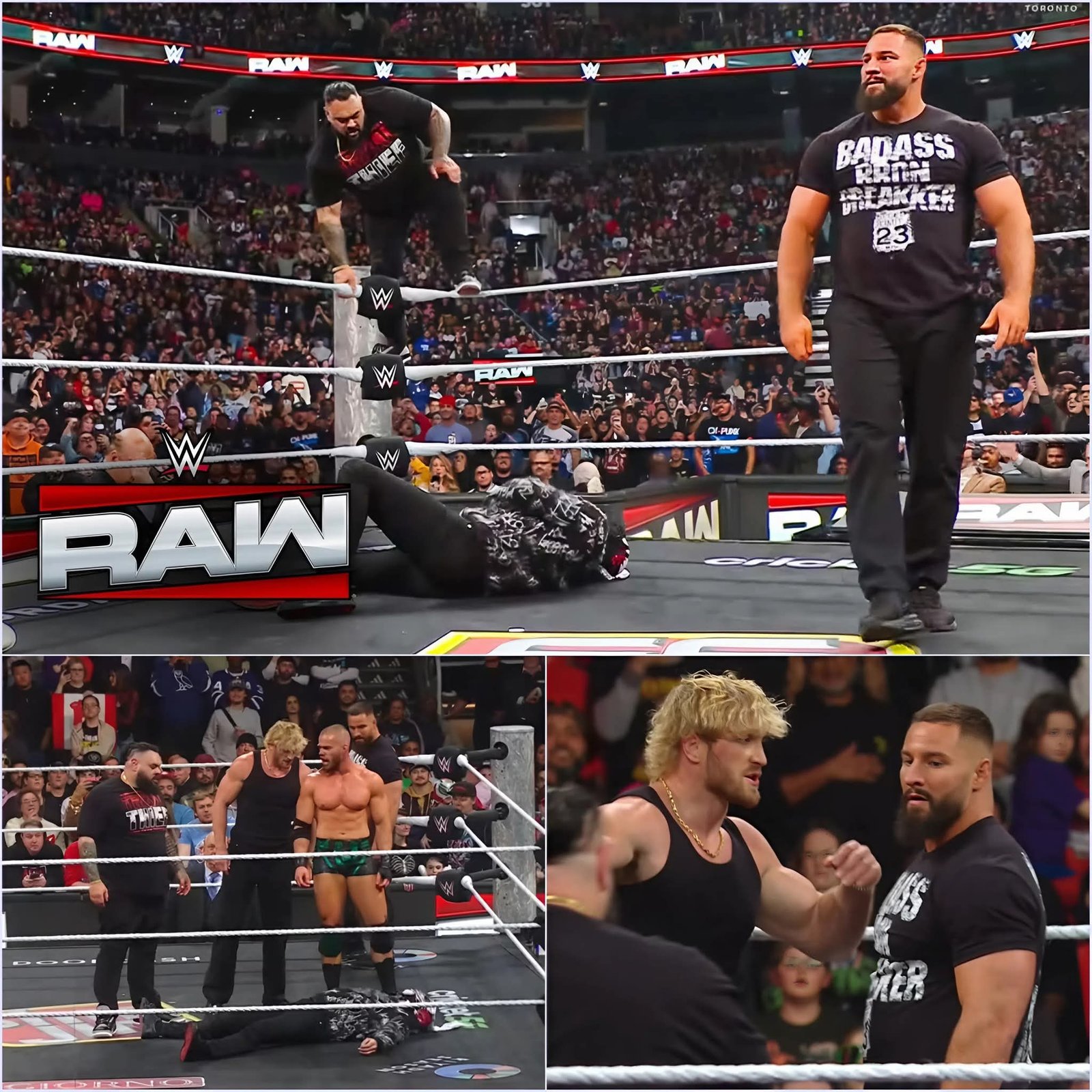 🚨 MONDAY NIGHT MAYHEM: Bron Breakker & Bronson Reed Lay Waste to Penta and Rey Mysterio on WWE Raw 😭🔥
