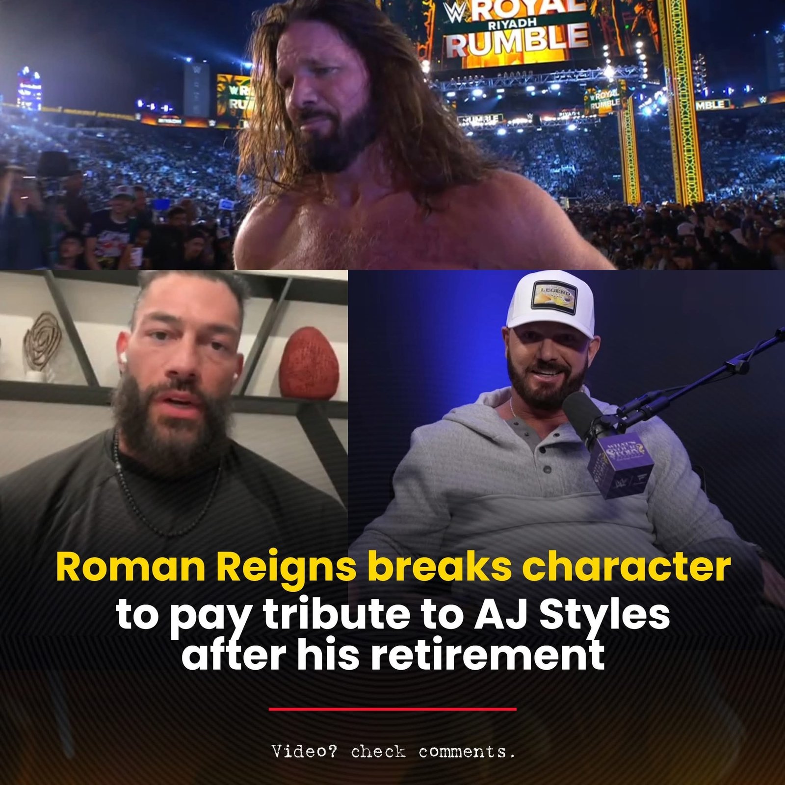 When the Tribal Chief Blinked: A Night Roman Reigns Broke Character for AJ Styles